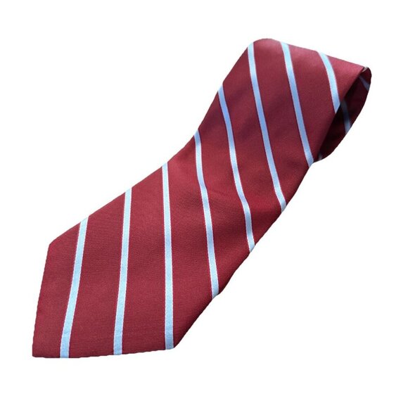 Brooks Brothers Other - Brooks Brothers Red Blue Striped Tie 100% Silk Men's Necktie 62” Made In USA